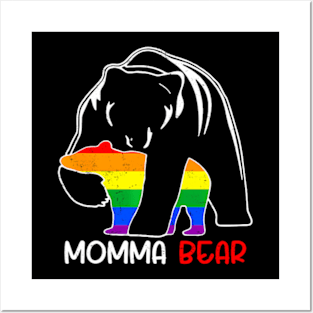 LGBT Mama Momma Bear Gay Pride Proud Mom Mother's Day Posters and Art